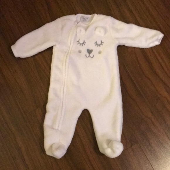VGUC cute 6-9m baby fleece bunting suit - Picture 1 of 5